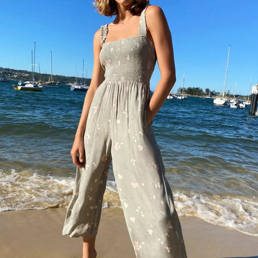 NWT Dex Aritzia Inspired Chianti Jumpsuit